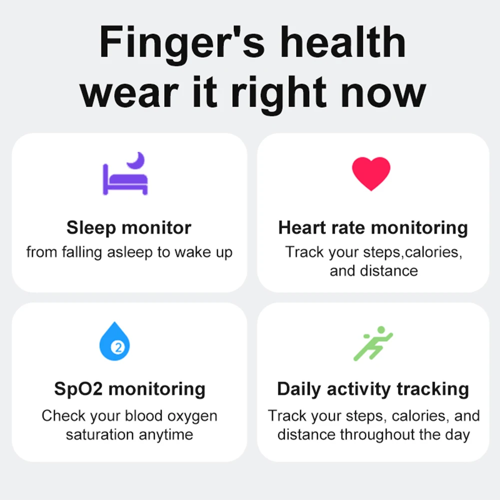 Smart Ring R08 Health and Sleep Monitor 5ATM Waterproof Sports Fitness Tracker With Charging Case Sleep Tracker for Phone Smart Ring R08 Health and Sleep Monitor 5ATM Waterproof Sports Fitness Tracker With Charging Case Sleep Tracker for Phone