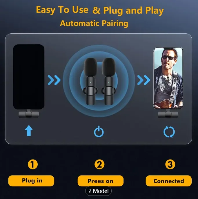 Professional Wireless Lavalier Microphone For Smart Phones Laptops Wireless Omnidirectional Condenser Recording Microphone For I Professional Wireless Lavalier Microphone For Smart Phones Laptops Wireless Omnidirectional Condenser Recording Microphone For I