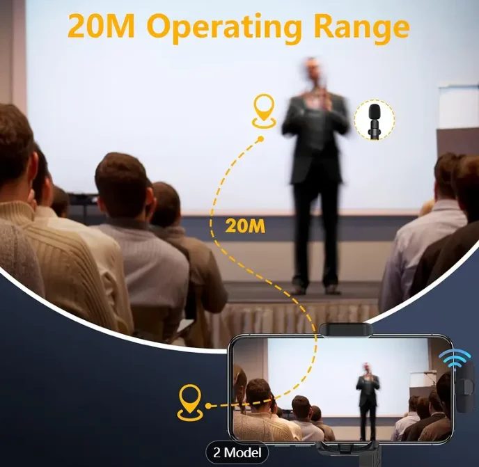 Professional Wireless Lavalier Microphone For Smart Phones Laptops Wireless Omnidirectional Condenser Recording Microphone For I Professional Wireless Lavalier Microphone For Smart Phones Laptops Wireless Omnidirectional Condenser Recording Microphone For I