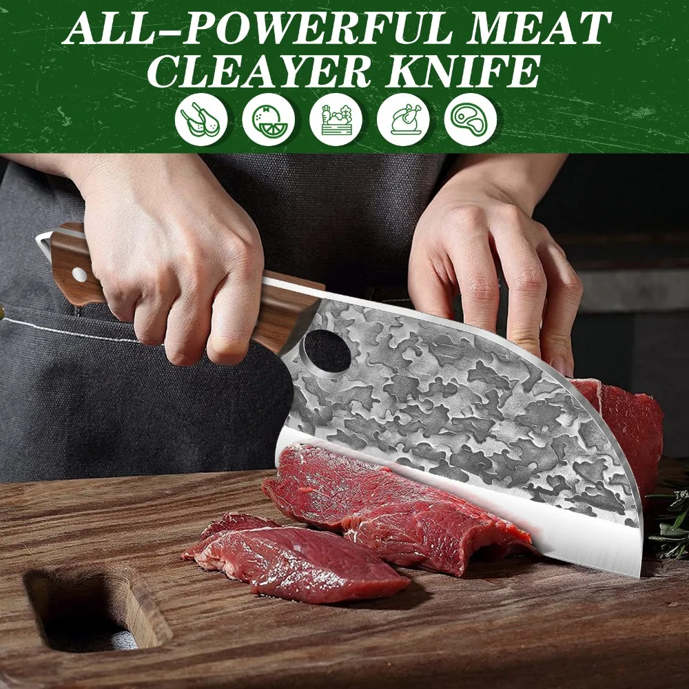 MDHAND 7”Stainless Steel Japanese Kitchen Knives Sharp Blade Professional Chef Knife for Meat Cleaver Fish Cutting Kitchen Tool MDHAND 7''Stainless Steel Japanese Kitchen Knives Sharp Blade Professional Chef Knife for Meat Cleaver Fish Cutting Kitchen Tool