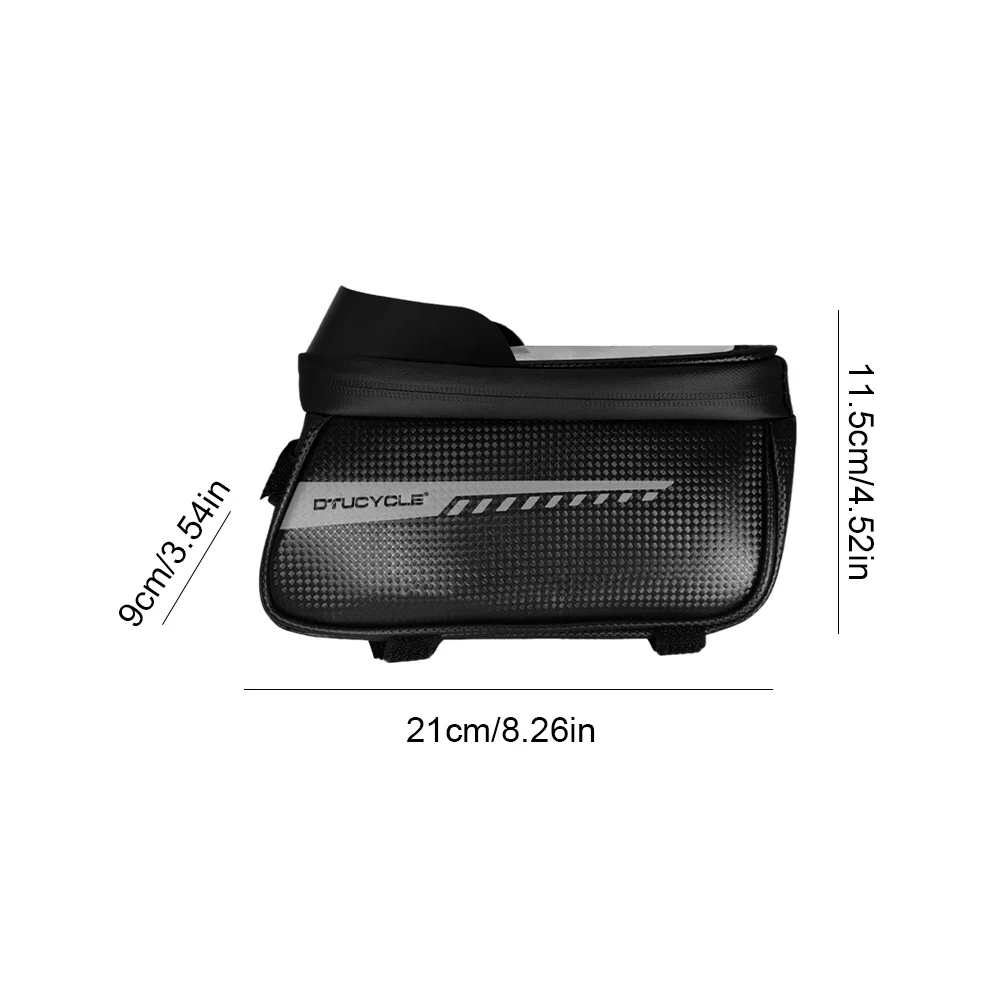 Bike Front Frame Bag Bike Storage Bag Waterproof Bike Phone Holder Bag Touch-Screen Cycling Pouch for Phones Under 7 Inch Bike Front Frame Bag Bike Storage Bag Waterproof Bike Phone Holder Bag Touch-Screen Cycling Pouch for Phones Under 7 Inch