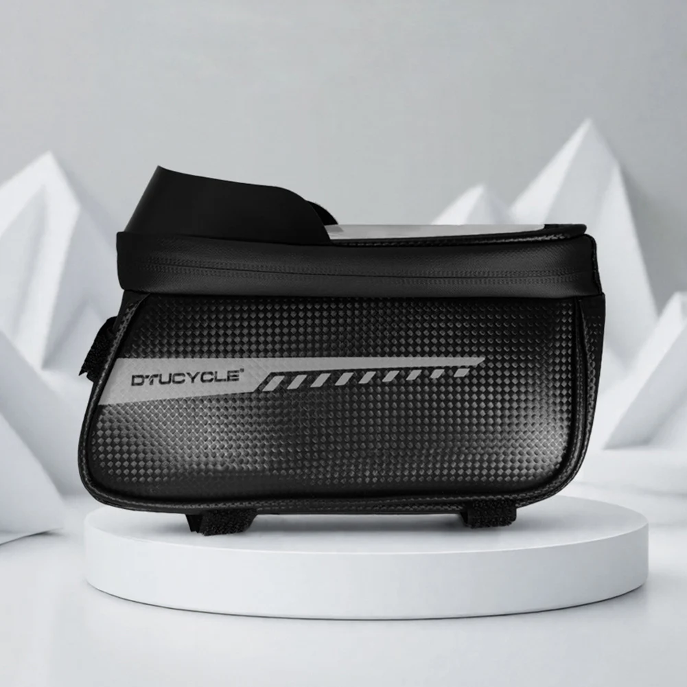 Bike Front Frame Bag Bike Storage Bag Waterproof Bike Phone Holder Bag Touch-Screen Cycling Pouch for Phones Under 7 Inch Bike Front Frame Bag Bike Storage Bag Waterproof Bike Phone Holder Bag Touch-Screen Cycling Pouch for Phones Under 7 Inch