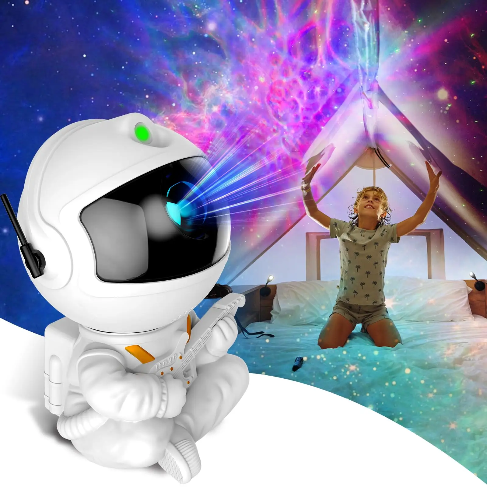 Astronaut Galaxy Projector Night Light, Starry Sky Nebula LED Lamp for Bedroom, Remote Control & Auto Timer, Ideal Gift Astronaut Galaxy Projector Night Light, Starry Sky Nebula LED Lamp for Bedroom, Remote Control & Auto Timer, Ideal Gift