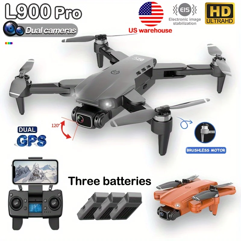 L900 Pro 4K Drone with 5G GPS HD Dual Camera Brushless Motor Foldable Quadcopter 1.2KM Range Ideal for Aerial Photography L900 Pro 4K Drone with 5G GPS HD Dual Camera Brushless Motor Foldable Quadcopter 1.2KM Range Ideal for Aerial Photography