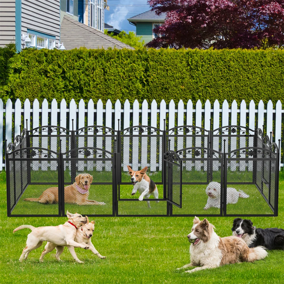 8 Panels DIY Heavy Duty Dog Playpen Pen Outdoor Indoor Dog Puppy Metal Fence with Waterproof Fertility Pad for Whelping,Training 8 Panels DIY Heavy Duty Dog Playpen Pen Outdoor Indoor Dog Puppy Metal Fence with Waterproof Fertility Pad for Whelping,Training