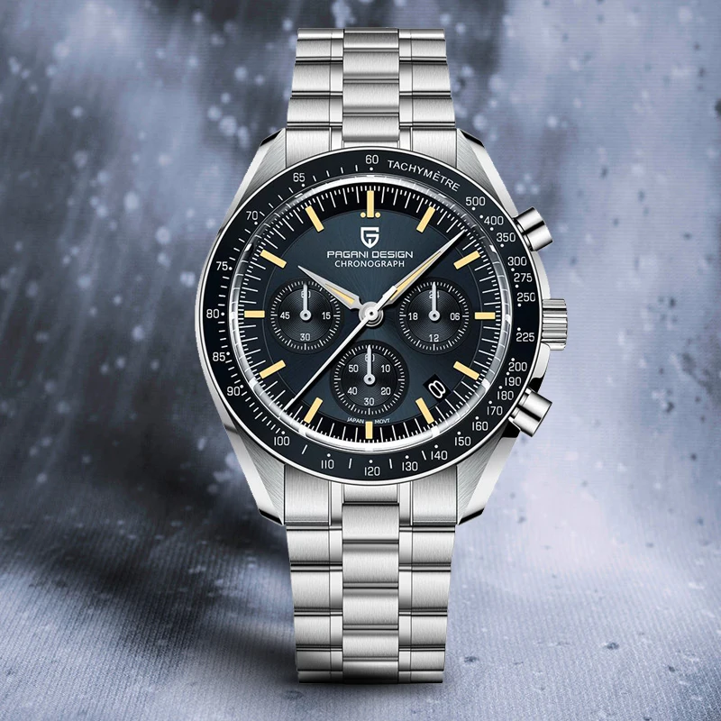PAGANI DESIGN 2025 New Moon Watch Retro Luxury Quartz Watches For Men Stainless steel Luminous waterproof Sport Chronograph Man PAGANI DESIGN 2025 New Moon Watch Retro Luxury Quartz Watches For Men Stainless steel Luminous waterproof Sport Chronograph Man