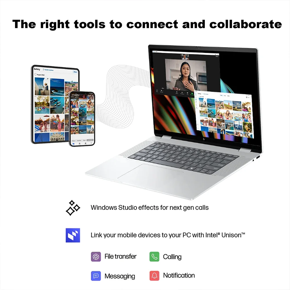 HP Envy x360 2-in-1 16″ WUXGA IPS Wide Ultra Touchscreen Laptop,Intel Ultra 5 125U(Beats i7-1335U),16GB DDR5 RAM,2TB PCIe SSD HP Envy x360 2-in-1 16