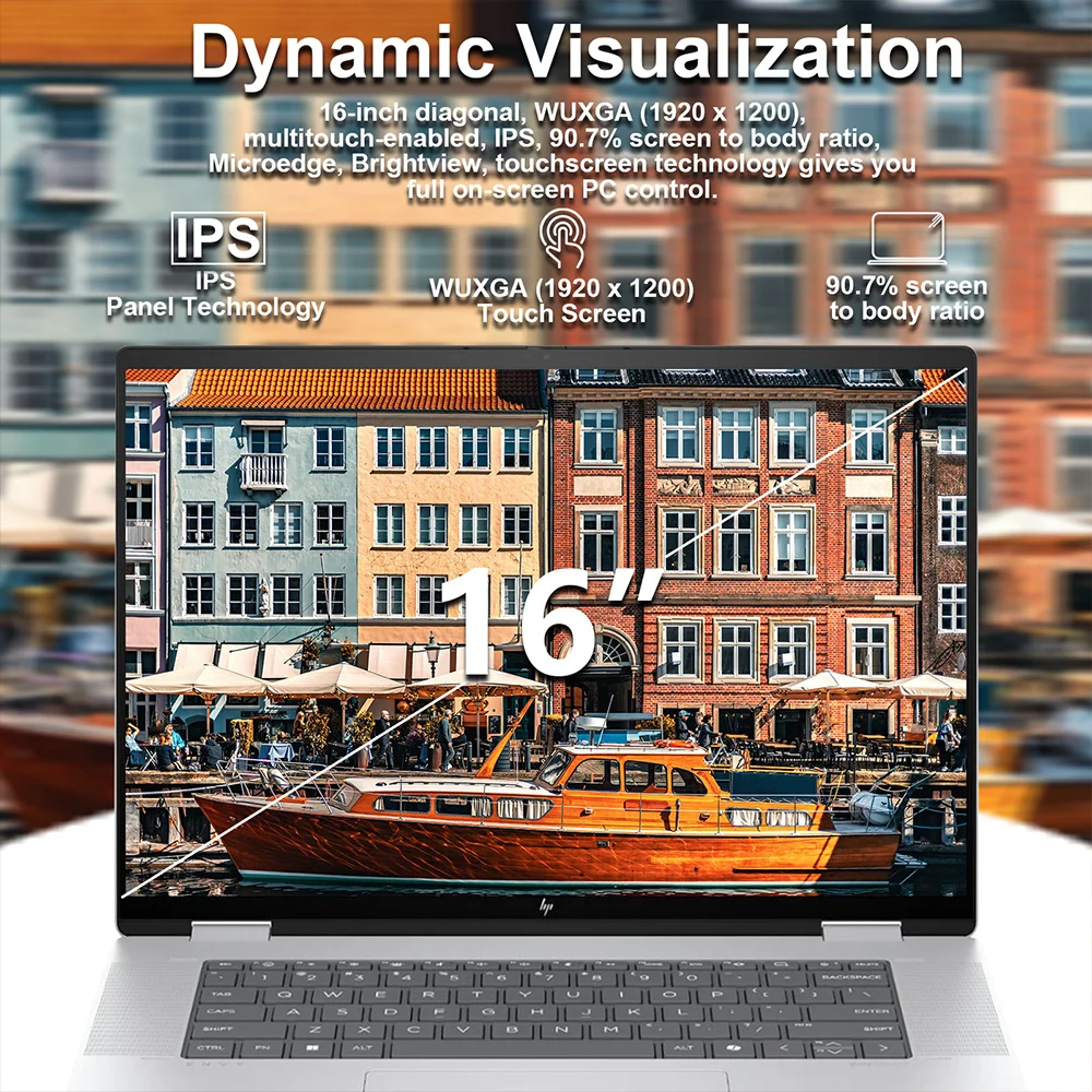 HP Envy x360 2-in-1 16″ WUXGA IPS Wide Ultra Touchscreen Laptop,Intel Ultra 5 125U(Beats i7-1335U),16GB DDR5 RAM,2TB PCIe SSD HP Envy x360 2-in-1 16