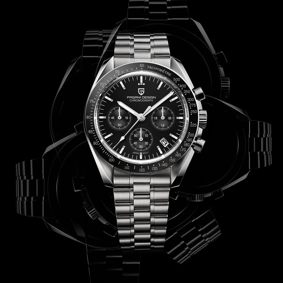 PAGANI DESIGN Moon Mens Watch Chronometer Sapphire Mirror Sports Quartz Watch For Men Waterproof Luminous Relogio Masculino 2025 PAGANI DESIGN Moon Mens Watch Chronometer Sapphire Mirror Sports Quartz Watch For Men Waterproof Luminous Relogio Masculino 2025