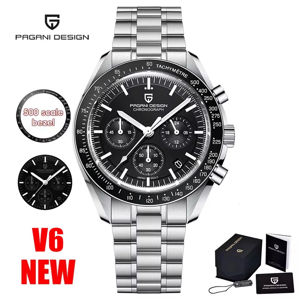 PAGANI DESIGN 2025 New V5 Moon Mens Watches Quartz Watch For Men Chronograph Sapphire Mirror Waterproof Clock Gift Reloj Hombre PAGANI DESIGN 2025 New V5 Moon Mens Watches Quartz Watch For Men Chronograph Sapphire Mirror Waterproof Clock Gift Reloj Hombre