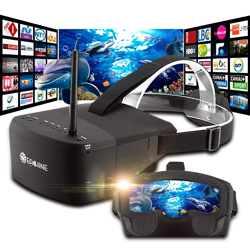 Eachine EV800 5 Inches 800×480 5.8G 40CH Raceband Auto-Searching FPV Goggles For RC Drone Eachine EV800 5 Inches 800x480 5.8G 40CH Raceband Auto-Searching FPV Goggles For RC Drone