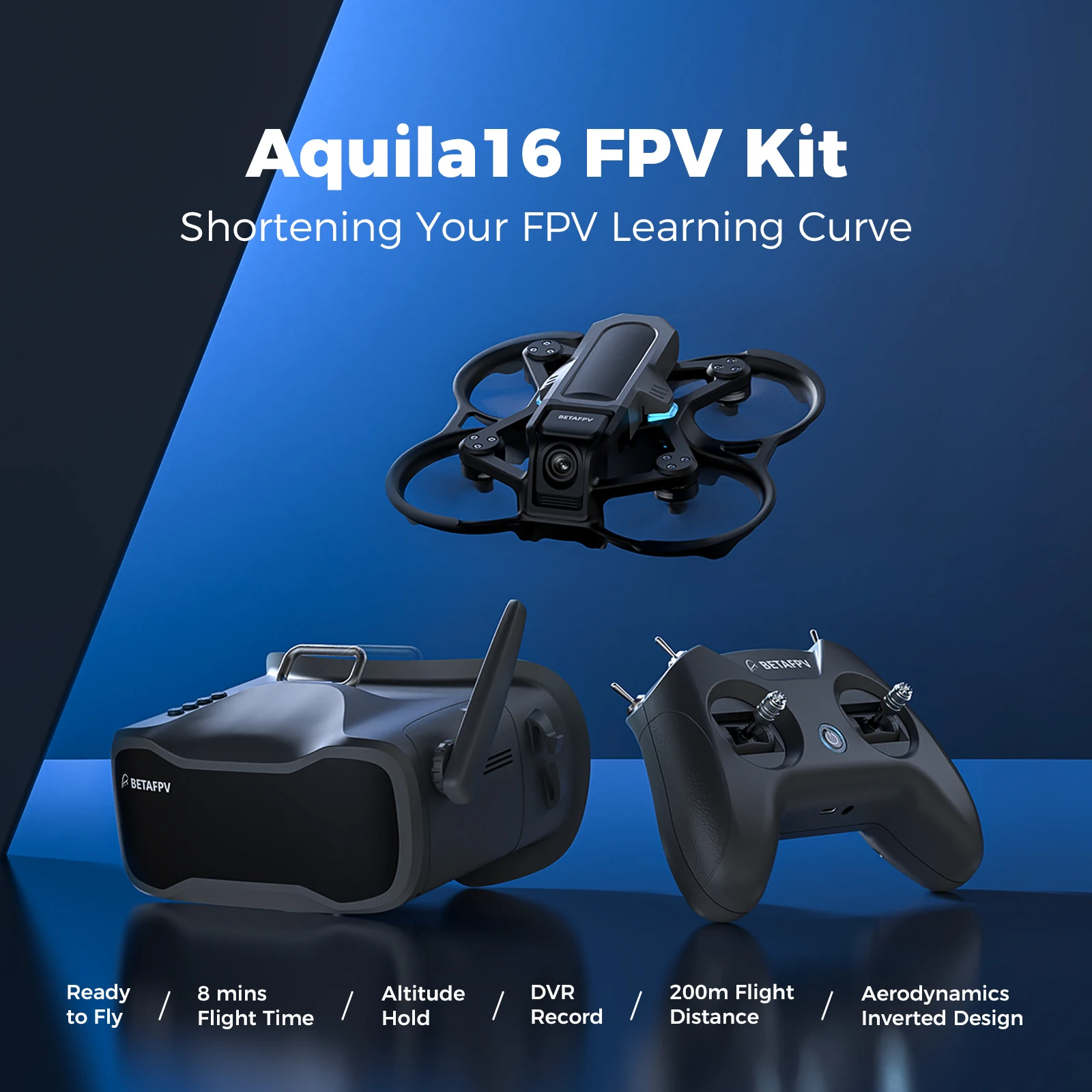 BETAFPV Aquila16 FPV Kit Brushless Racing Drone Professional Quadcopter Indoor Outdoor Camera Drone BETAFPV Aquila16 FPV Kit Brushless Racing Drone Professional Quadcopter Indoor Outdoor Camera Drone
