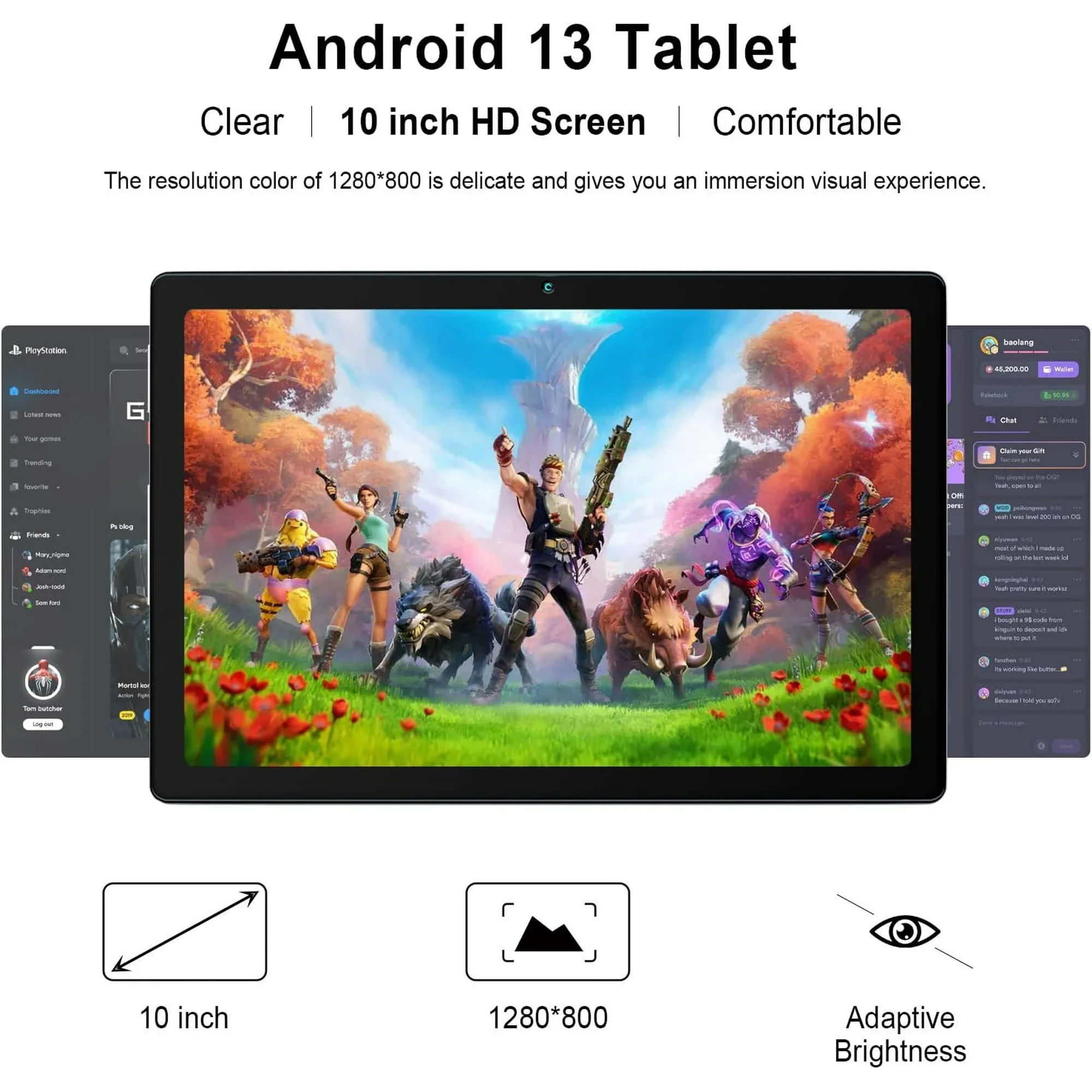 BESTSKI 10.1 inch Tablet, 6GB(4+2) RAM, 64GB ROM, 128GB Expand, 5000mAh, 1280×800 HD Touch Screen, 5MP+8MP Dual Camera (Silver) BESTSKI 10.1 inch Tablet, 6GB(4+2) RAM, 64GB ROM, 128GB Expand, 5000mAh, 1280x800 HD Touch Screen, 5MP+8MP Dual Camera (Silver)