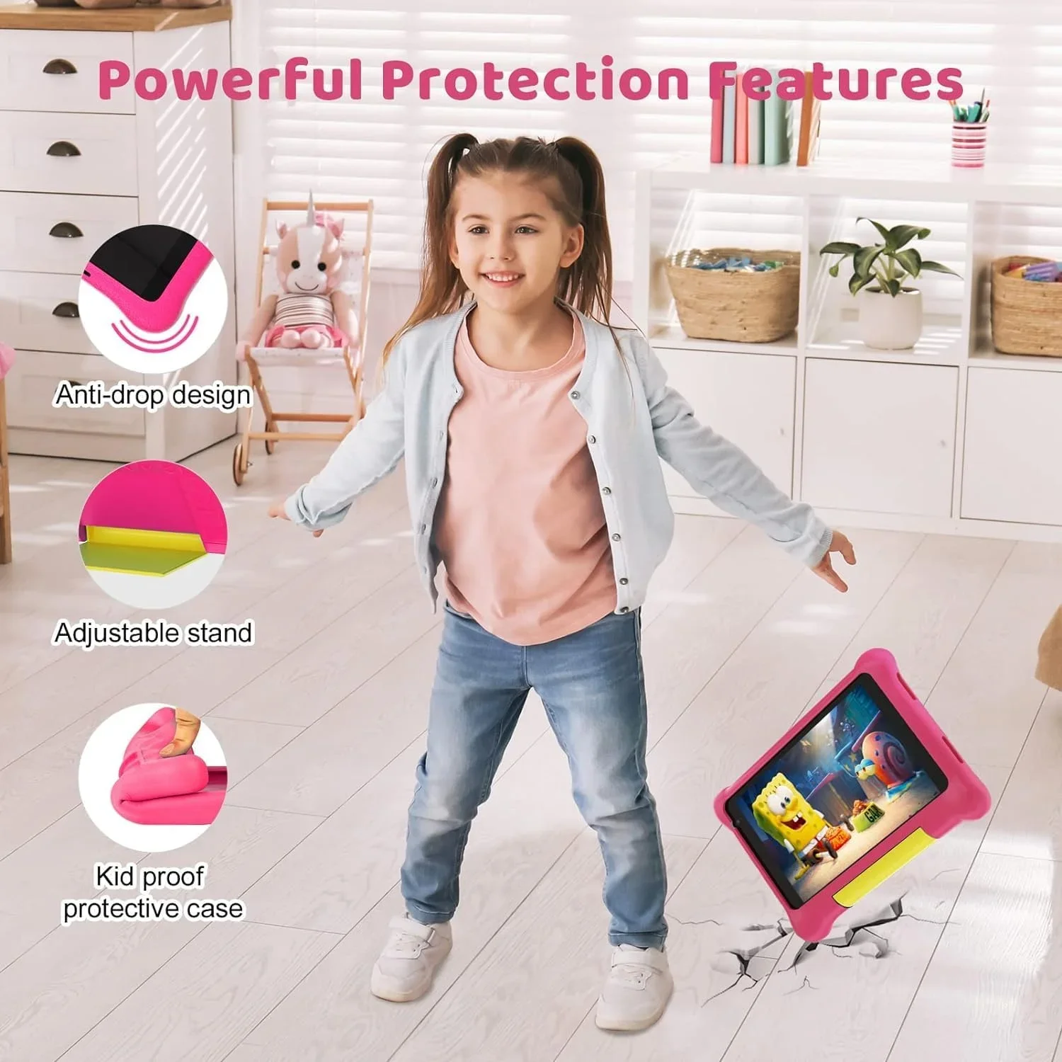 BESTSKI Kids Tablet 7 inch, Allwinner Go Quad Core, 5GB RAM + 32GB ROM, 128GB Expansion, Children Tablet with Parent Control BESTSKI Kids Tablet 7 inch, Allwinner Go Quad Core, 5GB RAM + 32GB ROM, 128GB Expansion, Children Tablet with Parent Control