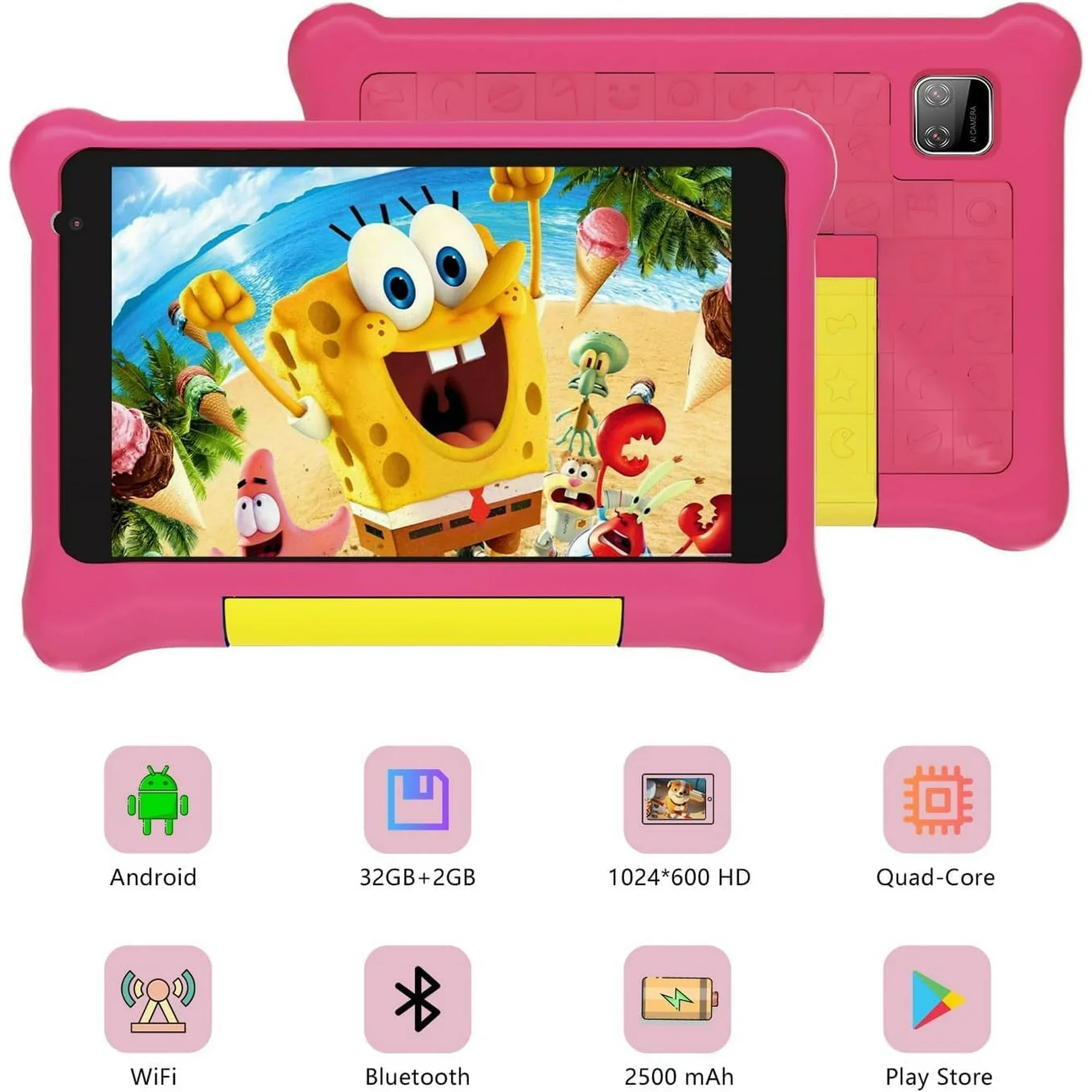 BESTSKI Kids Tablet 7 inch, Allwinner Go Quad Core, 5GB RAM + 32GB ROM, 128GB Expansion, Children Tablet with Parent Control BESTSKI Kids Tablet 7 inch, Allwinner Go Quad Core, 5GB RAM + 32GB ROM, 128GB Expansion, Children Tablet with Parent Control