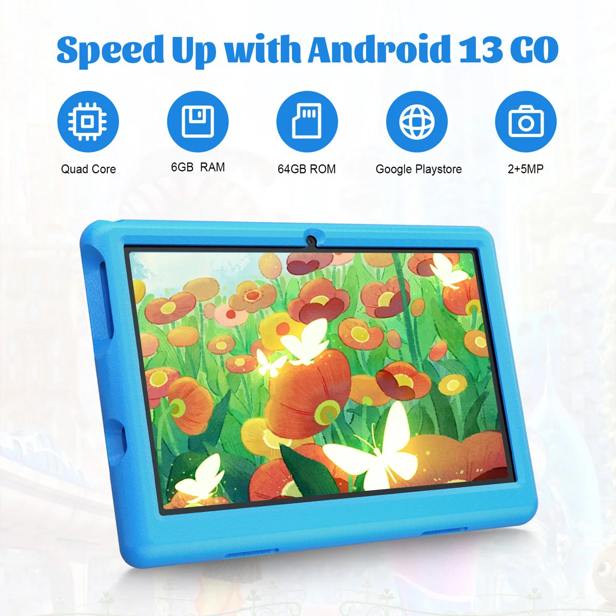 BESTSKI 10 Inch Kids Tablet with 6GB RAM+64GB ROM+128GB SD Expand, 5000mAh, Dual Camera, with Parent Control & Kids Education BESTSKI 10 Inch Kids Tablet with 6GB RAM+64GB ROM+128GB SD Expand, 5000mAh, Dual Camera, with Parent Control & Kids Education