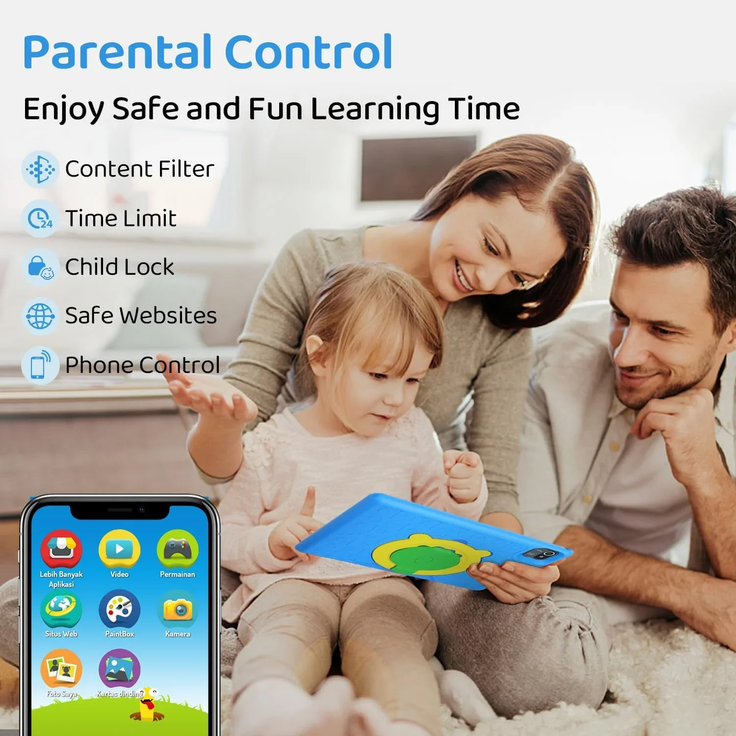 BESTSKI 10 Inch Kids Tablet with 6GB RAM+64GB ROM+128GB SD Expand, 5000mAh, Dual Camera, with Parent Control & Kids Education BESTSKI 10 Inch Kids Tablet with 6GB RAM+64GB ROM+128GB SD Expand, 5000mAh, Dual Camera, with Parent Control & Kids Education