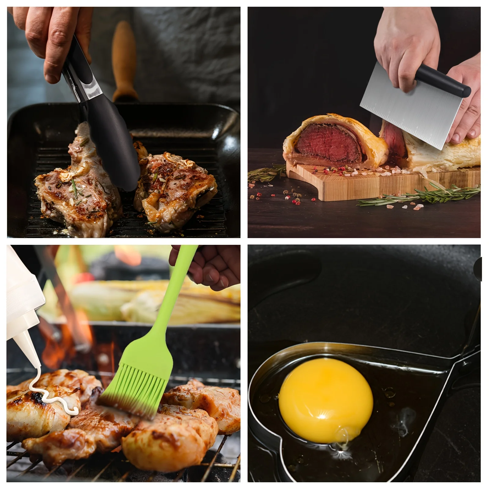 15-Piece Flat Top Grill Tool Set for Blackstone and Camping, Stainless Steel Accessory Set for Outdoor Grilling 15-Piece Flat Top Grill Tool Set for Blackstone and Camping, Stainless Steel Accessory Set for Outdoor Grilling