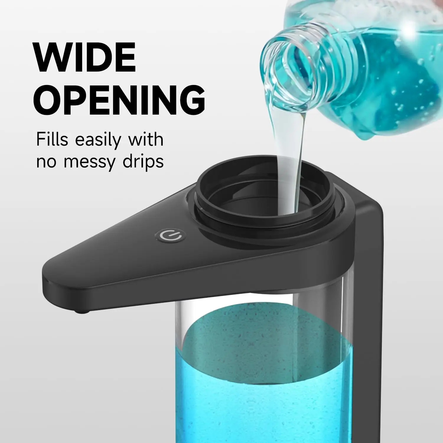 AIKE Rechargeable Automatic Soap Dispenser for Kitchen Automatic Sensor Detergent Liquid Dispenser Hands Washing 500ML AIKE Rechargeable Automatic Soap Dispenser for Kitchen Automatic Sensor Detergent Liquid Dispenser Hands Washing 500ML