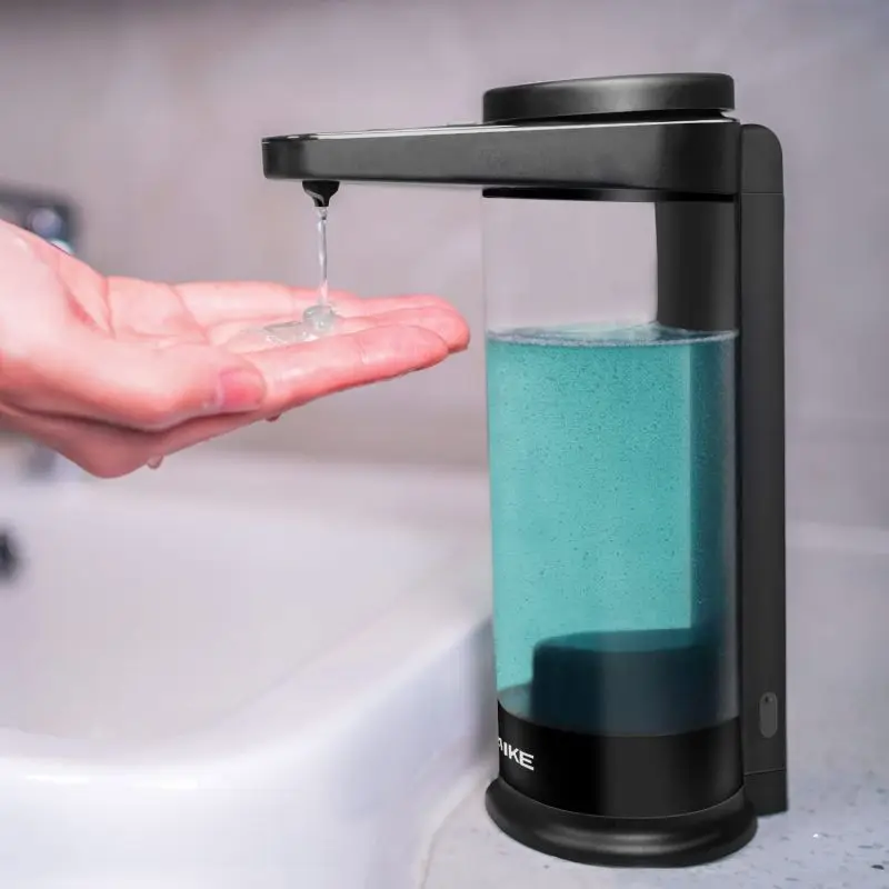 AIKE Rechargeable Automatic Soap Dispenser for Kitchen Automatic Sensor Detergent Liquid Dispenser Hands Washing 500ML AIKE Rechargeable Automatic Soap Dispenser for Kitchen Automatic Sensor Detergent Liquid Dispenser Hands Washing 500ML