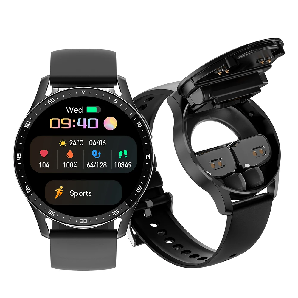 GEJIAN X10 Headset Smart Watch TWS Two In One Wireless Bluetooth Dual Headset Call Health Blood Pressure Sport Music Smartwatch GEJIAN X10 Headset Smart Watch TWS Two In One Wireless Bluetooth Dual Headset Call Health Blood Pressure Sport Music Smartwatch