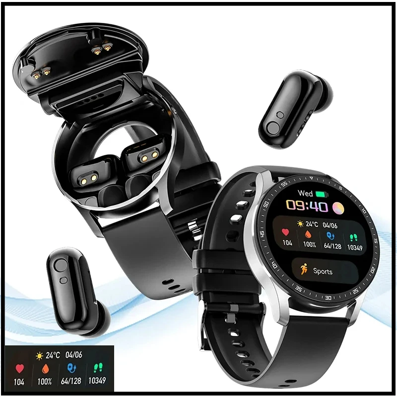GEJIAN X10 Headset Smart Watch TWS Two In One Wireless Bluetooth Dual Headset Call Health Blood Pressure Sport Music Smartwatch GEJIAN X10 Headset Smart Watch TWS Two In One Wireless Bluetooth Dual Headset Call Health Blood Pressure Sport Music Smartwatch