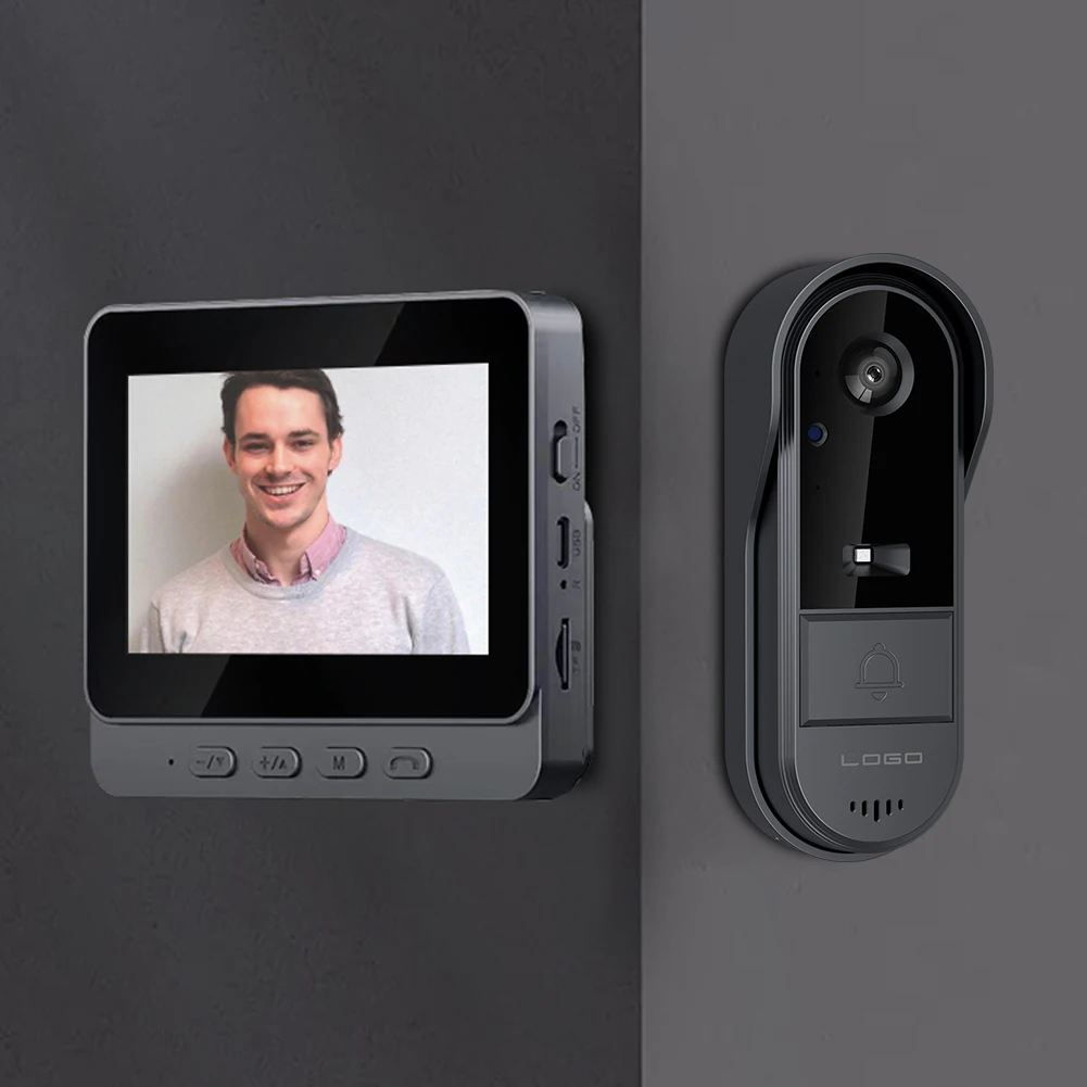3/1PCS Screen 2.4G Wireless Visual Intercom Doorbell with Screen Smart Camera Doorbell HD Video Monitoring Two-Way Intercom 3/1PCS Screen 2.4G Wireless Visual Intercom Doorbell with Screen Smart Camera Doorbell HD Video Monitoring Two-Way Intercom