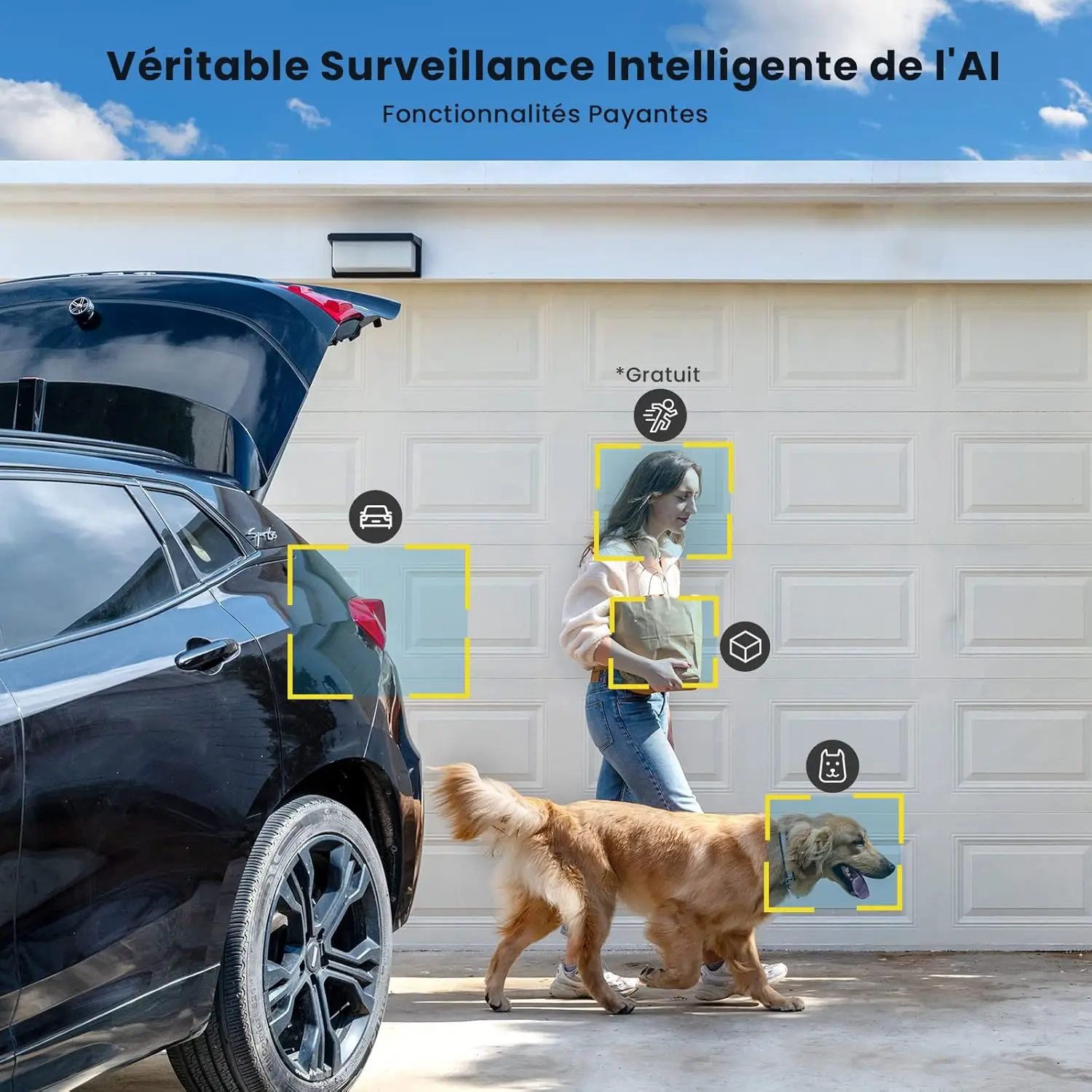 ieGeek 5MP Wireless Outdoor WiFi Surveillance Camera, Solar Camera, 360 Degree Camera, Human PIR Detection, Colour Night Vision ieGeek 5MP Wireless Outdoor WiFi Surveillance Camera, Solar Camera, 360 Degree Camera, Human PIR Detection, Colour Night Vision