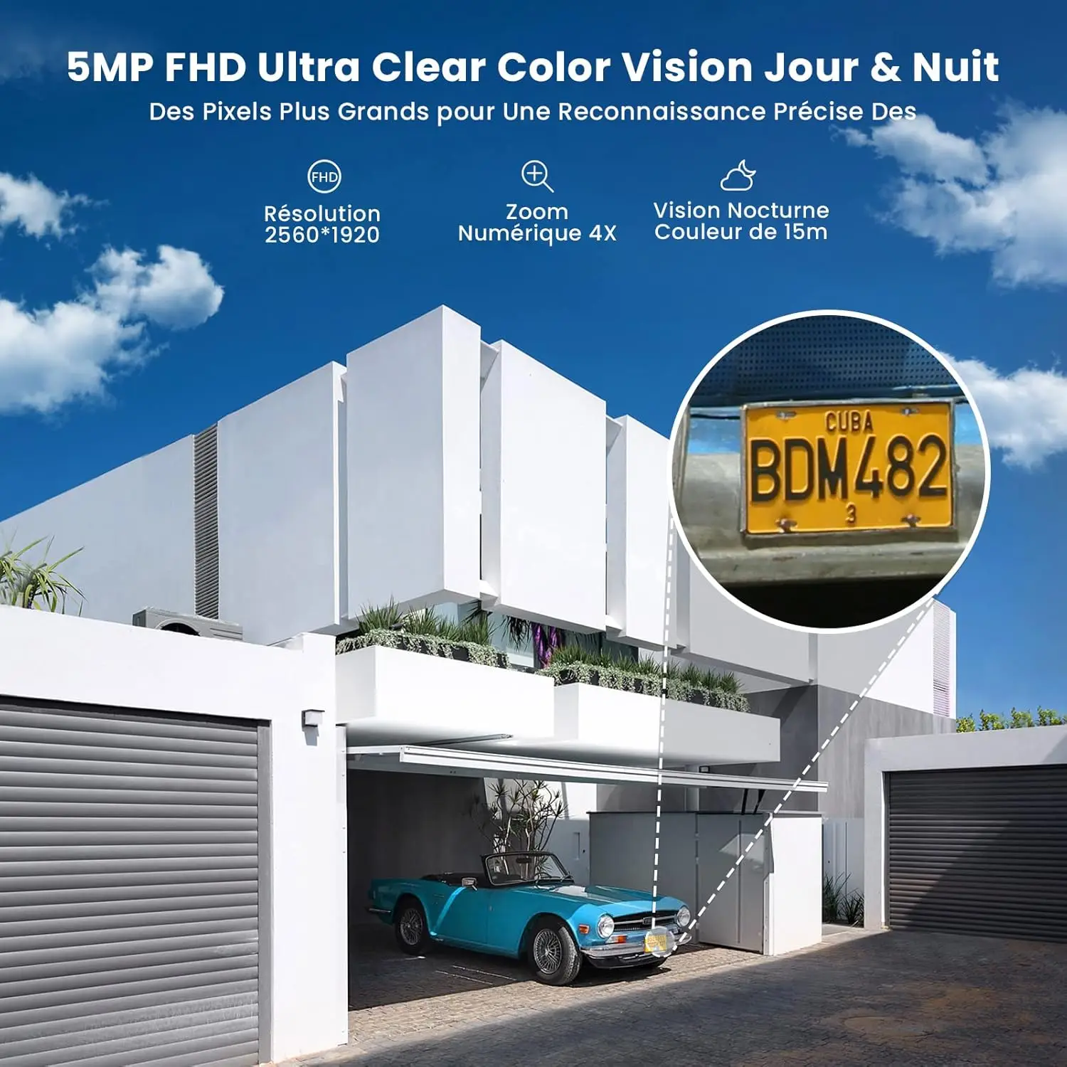 ieGeek 5MP Wireless Outdoor WiFi Surveillance Camera, Solar Camera, 360 Degree Camera, Human PIR Detection, Colour Night Vision ieGeek 5MP Wireless Outdoor WiFi Surveillance Camera, Solar Camera, 360 Degree Camera, Human PIR Detection, Colour Night Vision