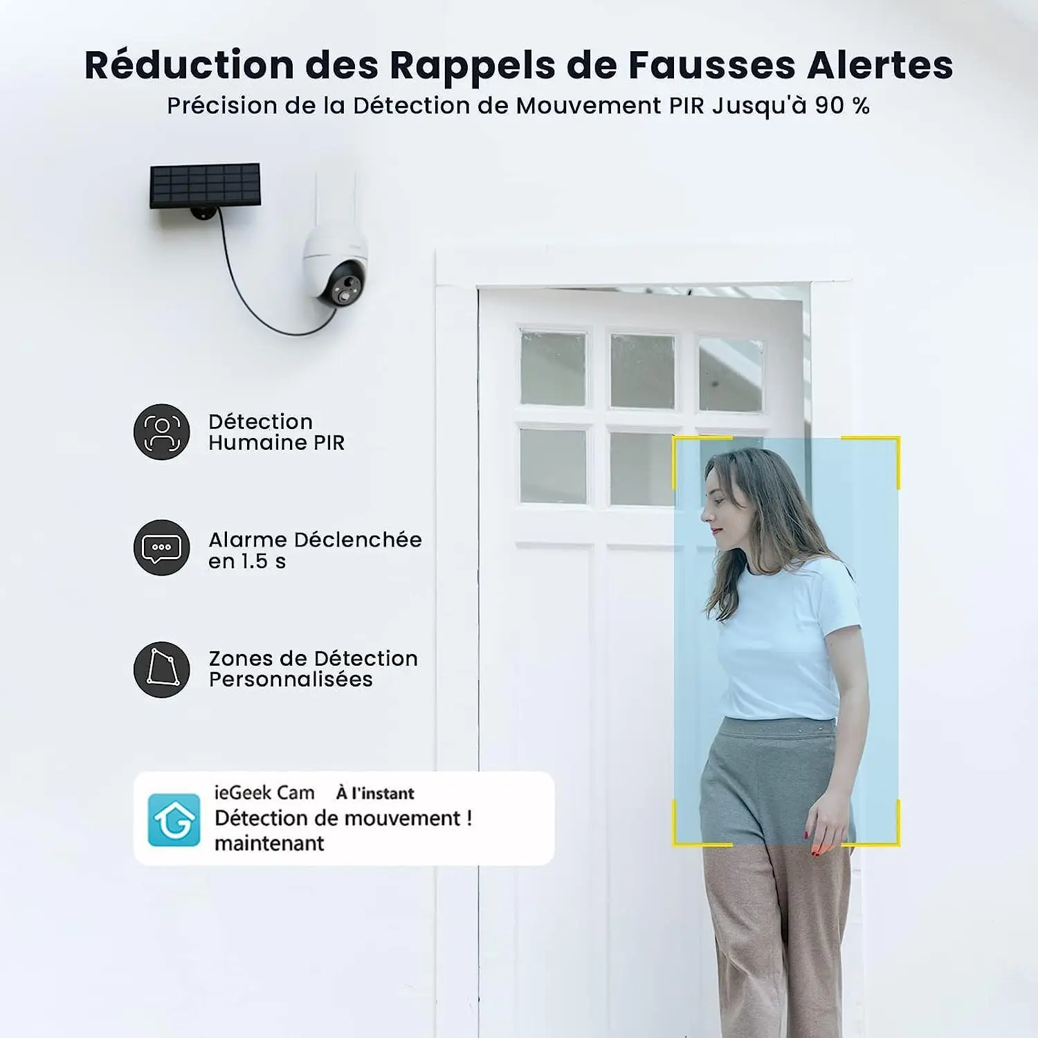 ieGeek 5MP Wireless Outdoor WiFi Surveillance Camera, Solar Camera, 360 Degree Camera, Human PIR Detection, Colour Night Vision ieGeek 5MP Wireless Outdoor WiFi Surveillance Camera, Solar Camera, 360 Degree Camera, Human PIR Detection, Colour Night Vision