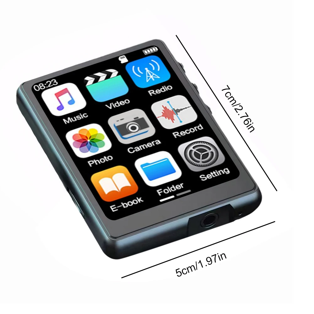 MP4 Player 2.4 Inch Screen HiFi Lossless Music Player Bluetooth-Compatible 5.3 with Microphone & Camera Voice Recorder MP4 Player 2.4 Inch Screen HiFi Lossless Music Player Bluetooth-Compatible 5.3 with Microphone & Camera Voice Recorder