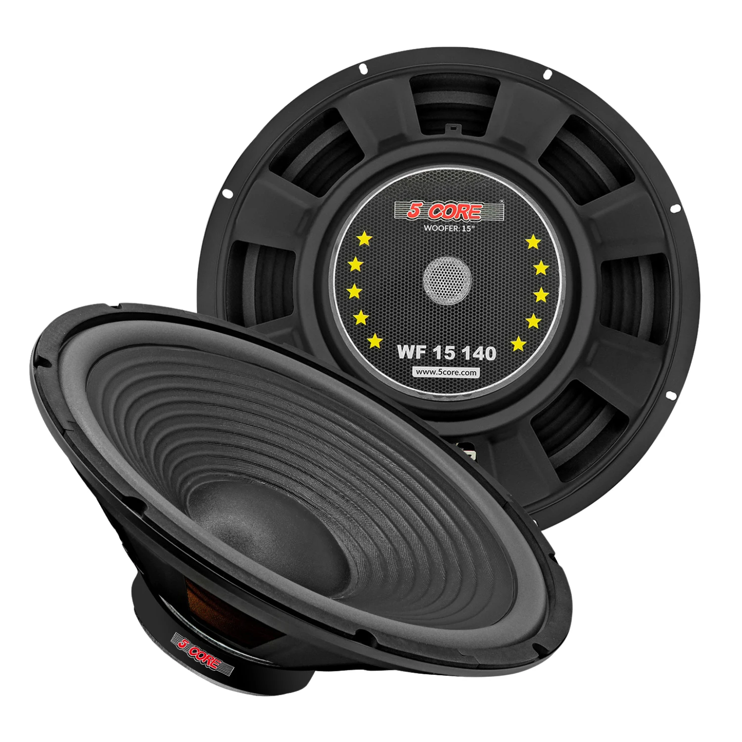 5 Core 15″ Subwoofer Speaker 450W MAX PA DJ Replacement Audio Sub Woofer 8Ohm Bass Driver 5 Core 15