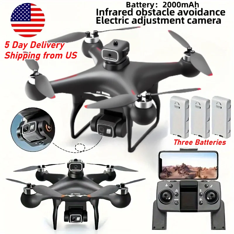 S116 MAX Drone Professional with 3 Batteries 8K Dual Camera Optical Flow Brushless 360° Obstacle Avoidance WIFI FPV RC Dron Toys S116 MAX Drone Professional with 3 Batteries 8K Dual Camera Optical Flow Brushless 360° Obstacle Avoidance WIFI FPV RC Dron Toys