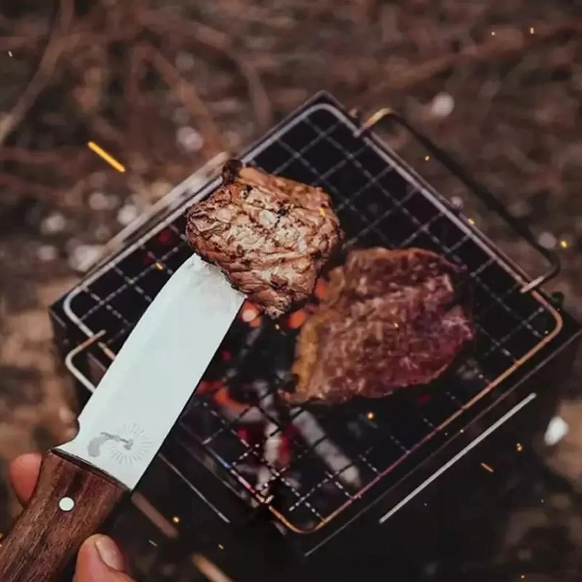 Stainless Steel Wood-burning Stove Lightweight Compact Camping Stove Portable Folding Wood Stove For Outdoor Camping Hiking Stainless Steel Wood-burning Stove Lightweight Compact Camping Stove Portable Folding Wood Stove For Outdoor Camping Hiking