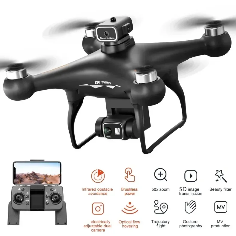 S116 MAX Drone 8K HD Camera 3 Batteries WiFi FPV Brushless Motor, 360° Obstacle Avoidance Optical Flow RC Drone for Beginners S116 MAX Drone 8K HD Camera 3 Batteries WiFi FPV Brushless Motor, 360° Obstacle Avoidance Optical Flow RC Drone for Beginners