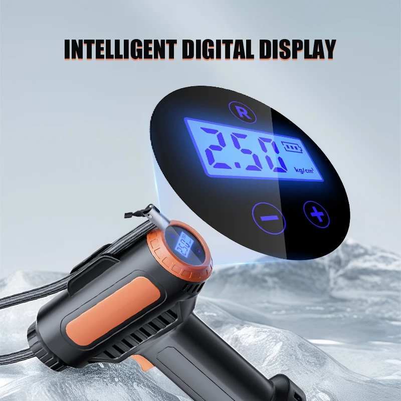 BELIBUY Wireless Portable Tire Inflator Tire Inflator Pump Car Tire Inflator Bicycle Air Pump With LED Display Electric Inflator BELIBUY Wireless Portable Tire Inflator Tire Inflator Pump Car Tire Inflator Bicycle Air Pump With LED Display Electric Inflator