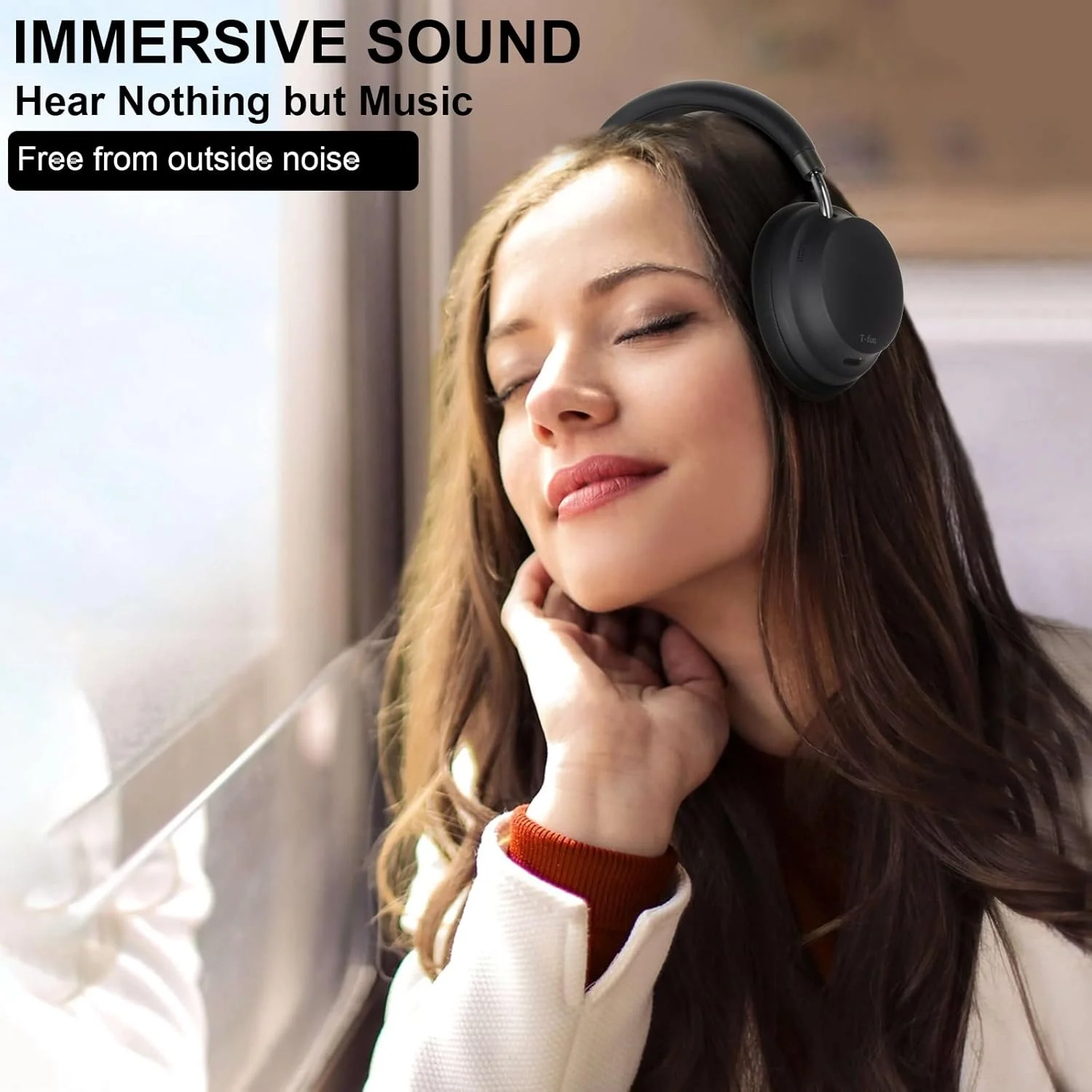 APP T-fun NC45 Bluetooth Active Noise Cancelling Headphones, Comfortable Wireless Over Ear Headphones with Mic, Hi-Res Audio, APP T-fun NC45 Bluetooth Active Noise Cancelling Headphones, Comfortable Wireless Over Ear Headphones with Mic, Hi-Res Audio,