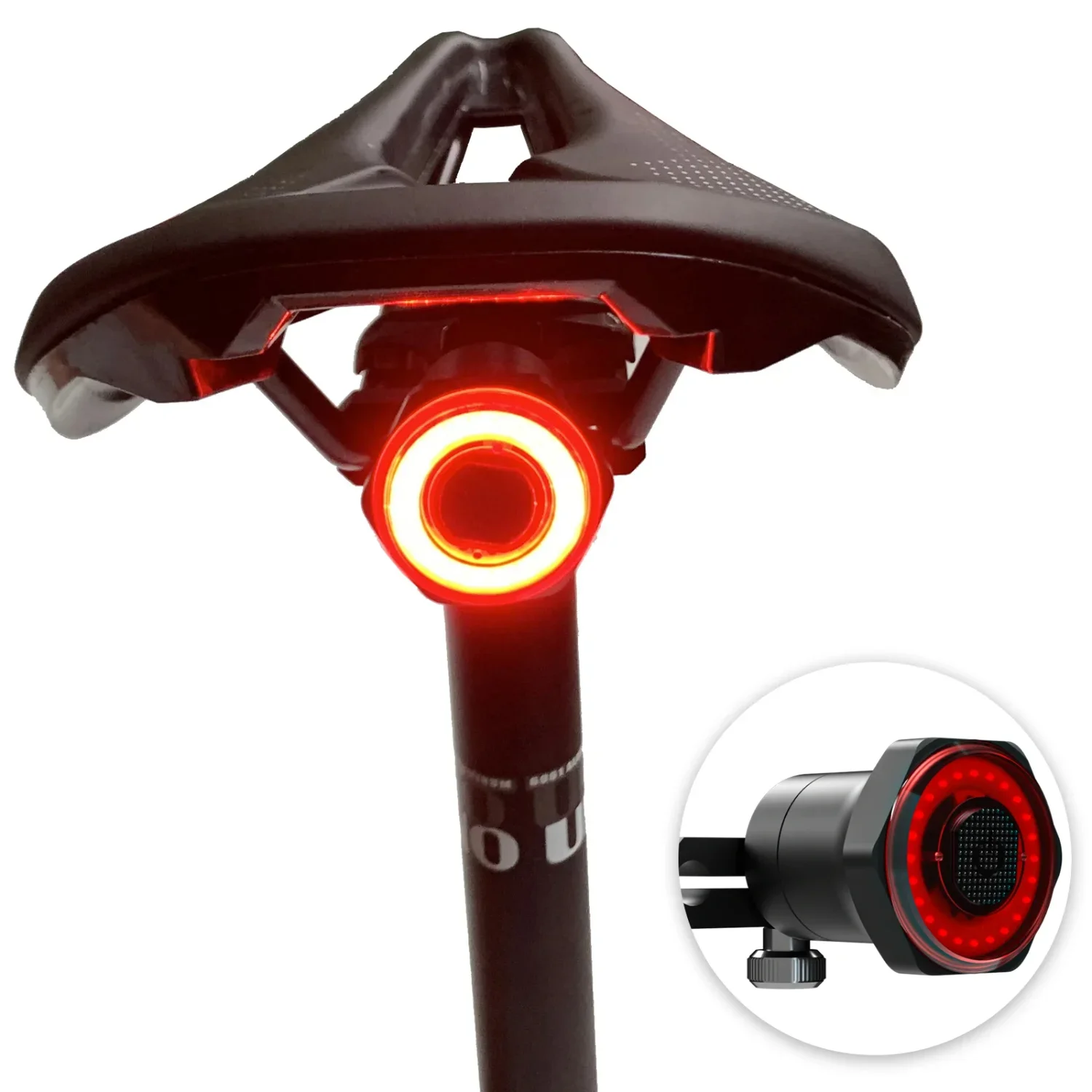 Smart Bike Tail Light Back Brake Light Waterproof USB Rechargeable Safety Taillight Rear Bicycle Flashlight Mtb Accessory Smart Bike Tail Light Back Brake Light Waterproof USB Rechargeable Safety Taillight Rear Bicycle Flashlight Mtb Accessory