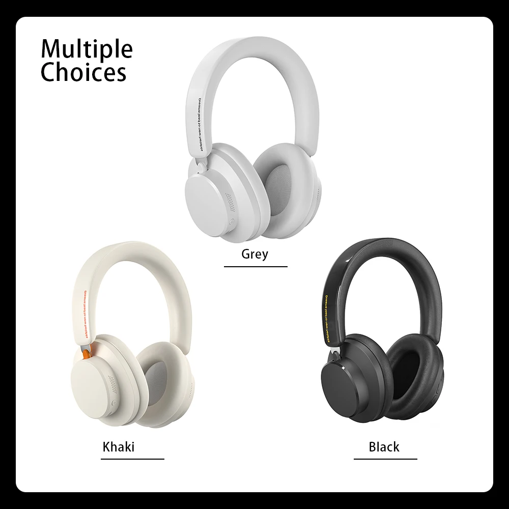 ANC Noise Cancelling Headphones Bluetooth 5.4 Earphone HIFI Stereo Headset 40mm Driver portable Over Ear Headphone 60H Time ANC Noise Cancelling Headphones Bluetooth 5.4 Earphone HIFI Stereo Headset 40mm Driver portable Over Ear Headphone 60H Time