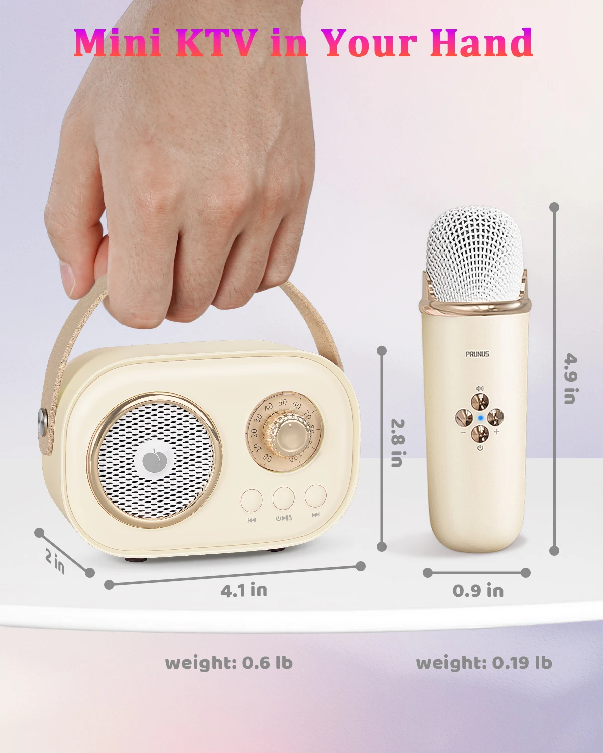 Mini Karaoke Machine for Kids&Adults,Portable Bluetooth Speaker with 2 Wireless Microphones and Stereo Sound Enhanced Bass,Gifts Mini Karaoke Machine for Kids&Adults,Portable Bluetooth Speaker with 2 Wireless Microphones and Stereo Sound Enhanced Bass,Gifts