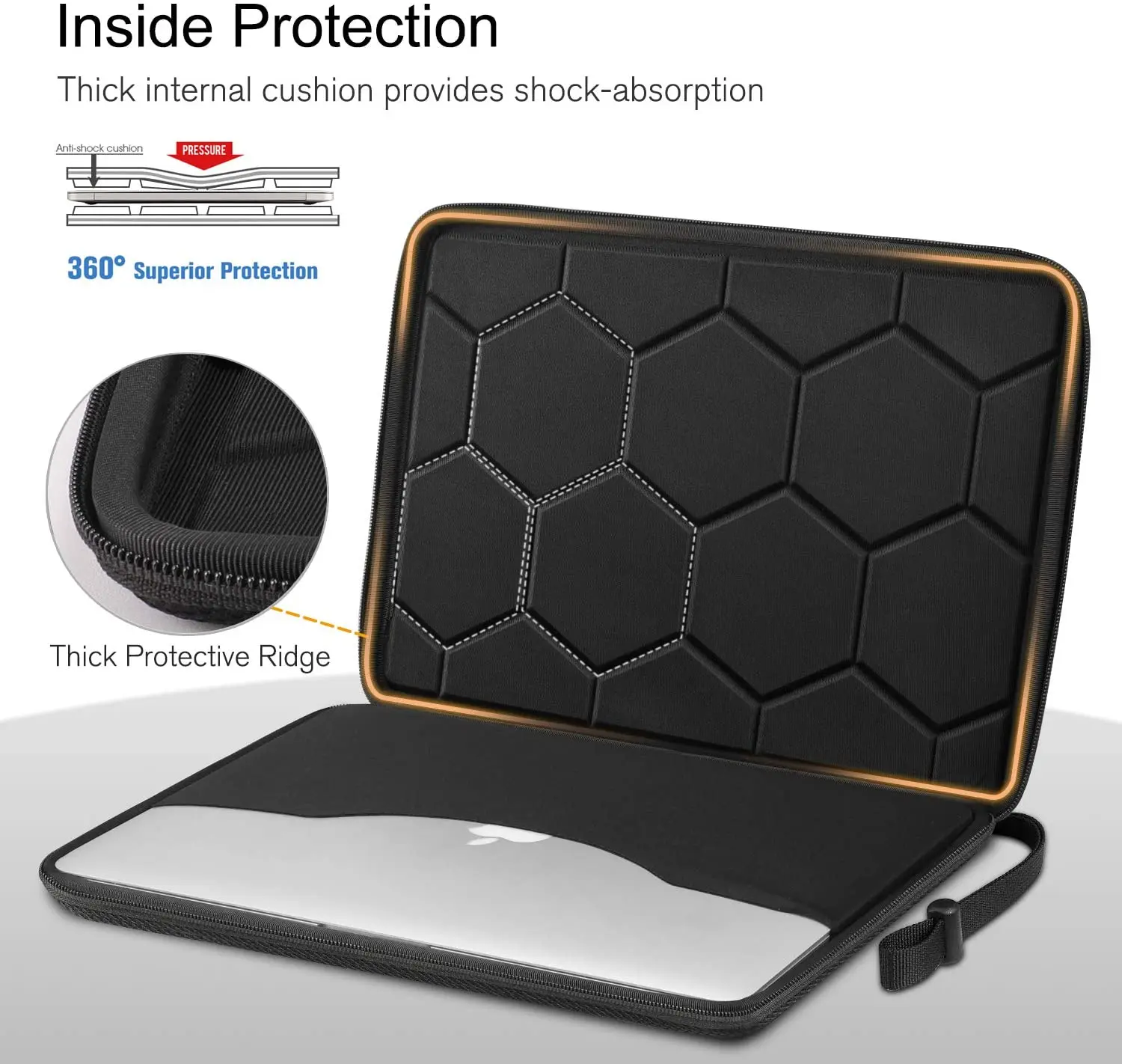 13 14 15.6 inch Laptop Sleeve Bag Shockproof Computer Bag Waterproof EVA Protective Carrying Case Black with Straps 13 14 15.6 inch Laptop Sleeve Bag Shockproof Computer Bag Waterproof EVA Protective Carrying Case Black with Straps