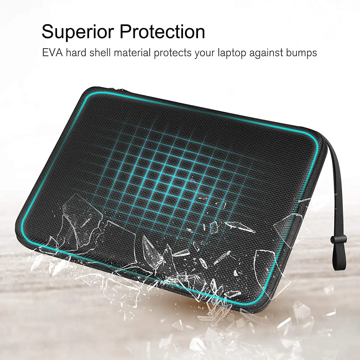 13 14 15.6 inch Laptop Sleeve Bag Shockproof Computer Bag Waterproof EVA Protective Carrying Case Black with Straps 13 14 15.6 inch Laptop Sleeve Bag Shockproof Computer Bag Waterproof EVA Protective Carrying Case Black with Straps