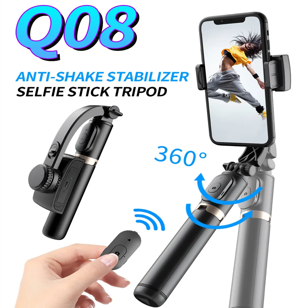 FGCLSYNewly upgraded selfie tripod wireless Bluetooth multifunctional handheld gimbal stabilizer, suitable for outdoor sports sh FGCLSYNewly upgraded selfie tripod wireless Bluetooth multifunctional handheld gimbal stabilizer, suitable for outdoor sports sh