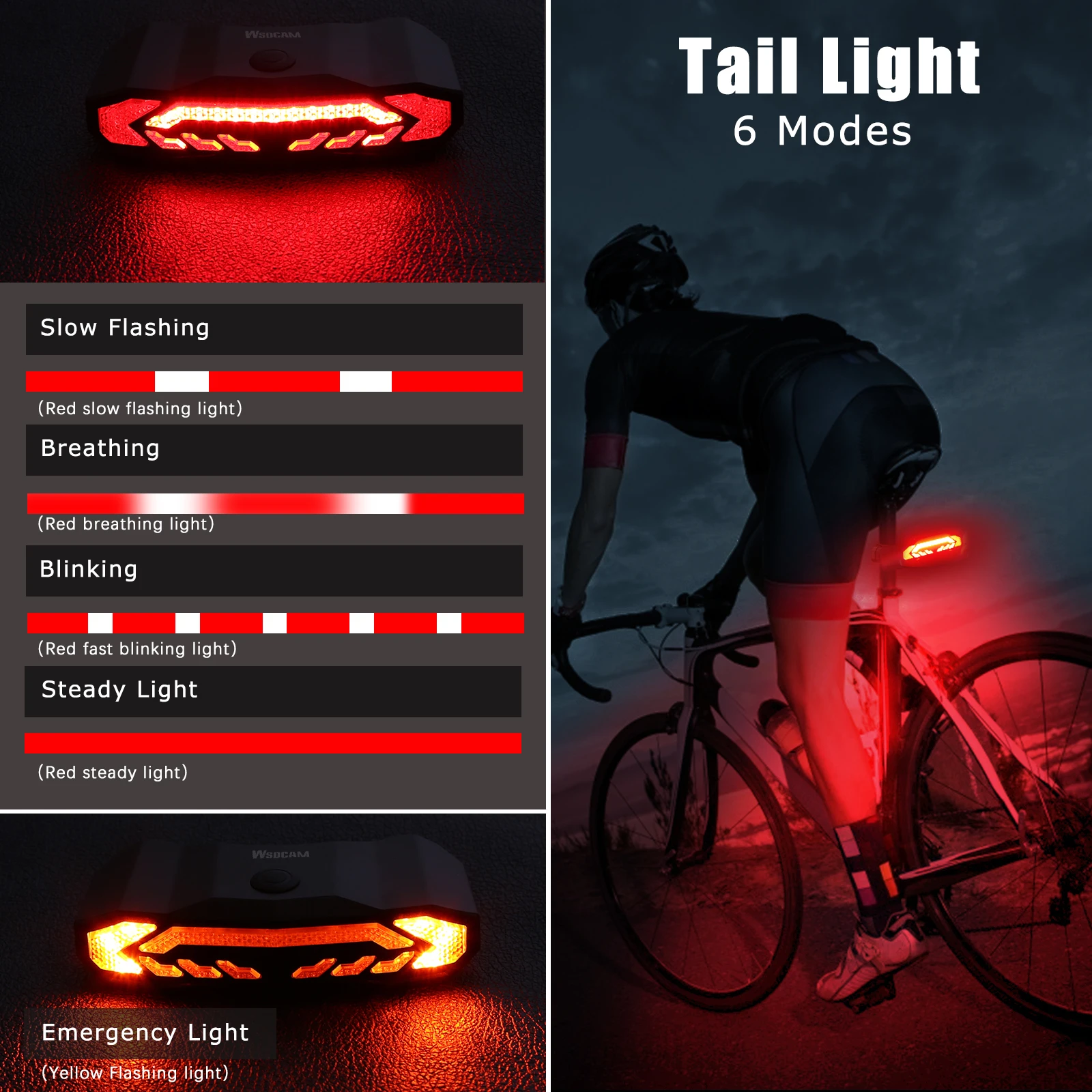 Elecpow Smart Bike Taillight Bike Anti Theft Alarm Horn With Remote Rechargeable Waterproof Bicycle Rear Lamp With Turn Signals Elecpow Smart Bike Taillight Bike Anti Theft Alarm Horn With Remote Rechargeable Waterproof Bicycle Rear Lamp With Turn Signals