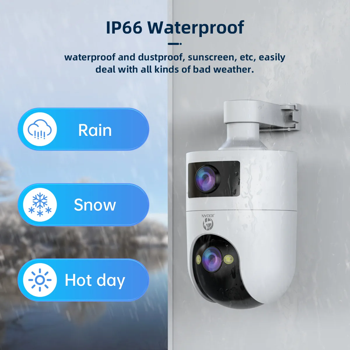 JOOAN 4K 6MP HD PTZ Camera Outdoor Dual Lens Dual Screen AI Tracking 5G WIFI IP Camera Security CCTV Video Surveillance Cameras JOOAN 4K 6MP HD PTZ Camera Outdoor Dual Lens Dual Screen AI Tracking 5G WIFI IP Camera Security CCTV Video Surveillance Cameras