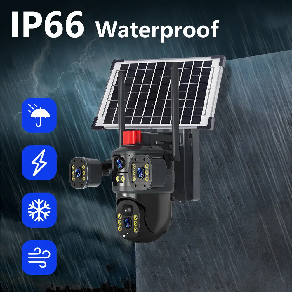 6MP 2.4G WIFI Security Camera HD Outdoor Surveillance Camera 360 Degree Auto Tracking Night Vision Dual Lens Voice Intercom 6MP 2.4G WIFI Security Camera HD Outdoor Surveillance Camera 360 Degree Auto Tracking Night Vision Dual Lens Voice Intercom