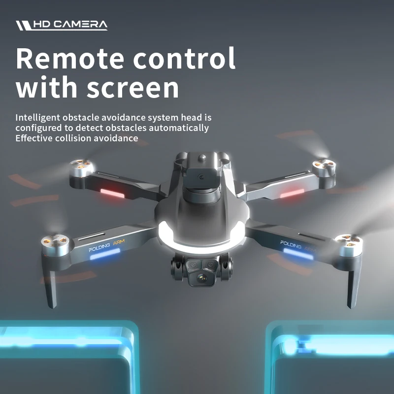 GPS RC Drone 8K HD Dual Camera UAV WIFI FPV Brushless Aircraft Obstacle Avoidance Optical Flow Quadcopter with 3 Batteries GPS RC Drone 8K HD Dual Camera UAV WIFI FPV Brushless Aircraft Obstacle Avoidance Optical Flow Quadcopter with 3 Batteries