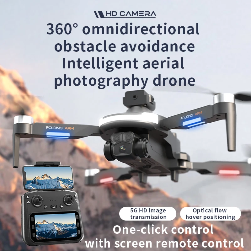GPS RC Drone 8K HD Dual Camera UAV WIFI FPV Brushless Aircraft Obstacle Avoidance Optical Flow Quadcopter with 3 Batteries GPS RC Drone 8K HD Dual Camera UAV WIFI FPV Brushless Aircraft Obstacle Avoidance Optical Flow Quadcopter with 3 Batteries