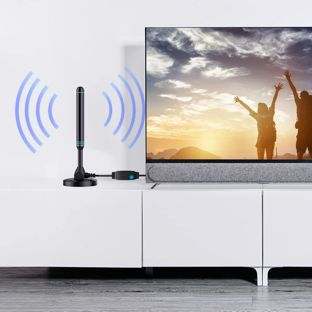 4K/1080P HD Digital TV Antenna Magnetic Base 480+ Miles Indoor Outdoor Antenna VHF UHF Digital HD Aerial for DVB-T2 TV HDTV 4K/1080P HD Digital TV Antenna Magnetic Base 480+ Miles Indoor Outdoor Antenna VHF UHF Digital HD Aerial for DVB-T2 TV HDTV