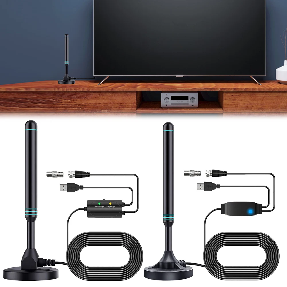 4K/1080P HD Digital TV Antenna Magnetic Base 480+ Miles Indoor Outdoor Antenna VHF UHF Digital HD Aerial for DVB-T2 TV HDTV 4K/1080P HD Digital TV Antenna Magnetic Base 480+ Miles Indoor Outdoor Antenna VHF UHF Digital HD Aerial for DVB-T2 TV HDTV